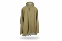 RAINS men's Jacket Beige 2XL Hooded Waterproof Lightweight - 2XL Regular