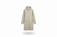 Rains women's Jacket Beige XL Hooded Waterproof Belted - XL Regular