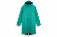 RAINS women's Jacket Green L Hooded Waterproof Long - L Regular