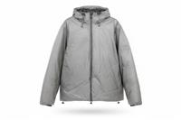 RAINS men's insulated Jacket Grey S Hooded Water-resistant Lightweight - S Regular