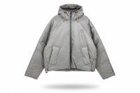 RAINS men's insulated Jacket Grey L Hooded Water-Resistant - L Regular