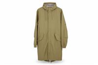 RAINS men's Long Beige jacket Size L Waterproof - L Regular