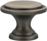 Cabinet Knobs Antique Brass 1.9cm 25 Pack Kitchen Cupboard Door Handles Screws