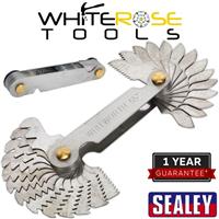 Sealey Screw Pitch Thread Gauge American National Thread UNC-UNF 4-62 TPI 30pc