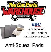 LARGE EBC ANTI SQUEAL SELF ADHESIVE BRAKE PAD SHIMS NOISE REDUCTION 152mm x 51mm