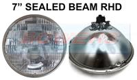 7" GENUINE SEALED BEAM HEADLIGHT HEADLAMP UNIT FOR CLASSIC CAR SB7014 RHD UK