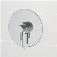 Modern Round Shower Valve Thermostatic Concentric Concealed Chrome Bathroom
