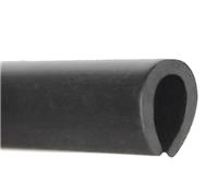 Medium Black Rubber U Channel Edging Edge Protect Protection Trim Seal Flexible