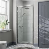 800mm Framed Hinged Bathroom Shower Door Enclosure Walk-In 8mm Safety Glass
