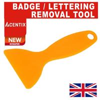 PLASTIC SCRAPER REMOVE LETTERING ADHESIVE BADGE EMBLEM DECAL REMOVAL CAR TOOL