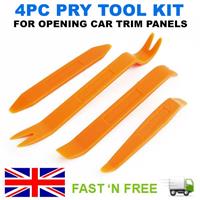 4PCS CAR RADIO DOOR BODY CLIP PANEL TRIM DASH AUDIO PLASTIC REMOVAL PRY TOOL KIT