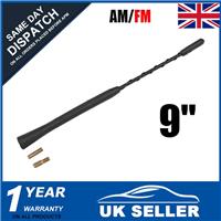 CAR RADIO UNIVERSAL FLEXIBLE ANTI NOISE BEE-STING AERIAL ARIEL ARIAL ANTENNA 9"