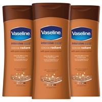 Vaseline Intensive Care Body Lotion, Cocoa Radiant, 3 Pack, 400ml