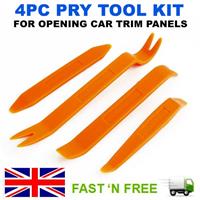 4 PCS CAR TRIM REMOVAL TOOL KIT PANEL DOOR PRY DASH INTERIOR CLIP SET PLASTIC