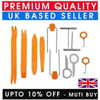 12 PCS REMOVAL PRY TOOL KEY KIT CAR RADIO DOOR CLIP PANEL TRIM DASHBOARD AUDIO