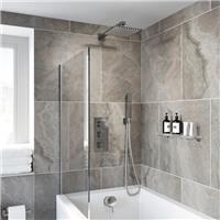 Thermostatic Square Concealed Shower Wall Mounted Handset Heads Bath Filler