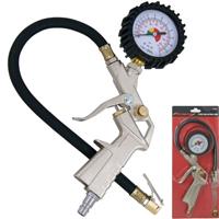 Neilsen Garage Air Line Tyre Pump Inflator Pressure Gauge For Compressor Gun