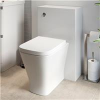 500mm Modern Bathroom Toilet Unit Concealed Cistern BTW Soft Close Seat White