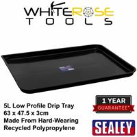 Sealey Drip Tray Low Profile 5L Oil Fluid Car Vehicle Service 63 x 47.5 x 3cm
