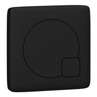 Hudson Reed Contemporary Matt Black Dual Flush Plate WC Toilet Push Button