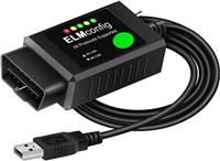 For Ford FORScan OBD2 Code Reader ELM327 V1.5 USB Modified Scanner HS/MS CAN UK