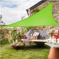 3.6m Sun Shade Sail Garden Patio Awning Canopy 98% UV Block Triangle Light Green