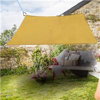 3.6m Sun Shade Sail Garden Patio Awning Canopy Sun98% UV Block Square Sand