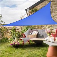 3.6 m Sun Shade Sail Garden Awning Canopy Triangle Sunscreen 98% UV Block Blue