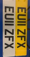 UK STANDARD NUMBER PLATES SET 100% MOT AND ROAD LEGAL