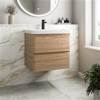 Wall Mounted Bathroom Vanity Unit & Basin Sink Storage Furniture Cabinet 600mm