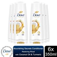Dove Nourishing Secrets Restoring Ritual Conditioner with Coconut Oil, 6x350ml