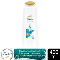 Dove Nutritive Solutions Daily Moisture 2 in 1 Shampoo & Conditioner, 400ml