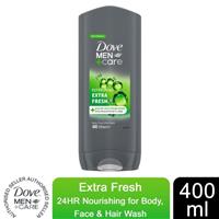 Dove Men+Care Body & Face Wash, Extra Fresh, Refreshing, Micromoisture, 400ml
