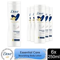 Dove Essential Nourishment Body Lotion 24h DeepCare Complex For Dry Skin 6x250ml