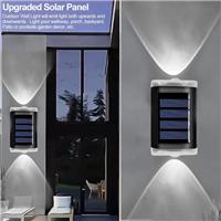 4pcs LED Solar Powered Fence Wall Lights Garden Lamp Step Path Decking Outdoor