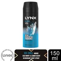 Lynx Body Spray Ice Chill 48-H High Definition Fragrance Deo For Men, 150ml
