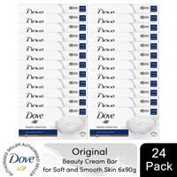 Dove Original Beauty Cream Bar Deep Moisture for Soft & Smooth Skin 6x90g, 24pk