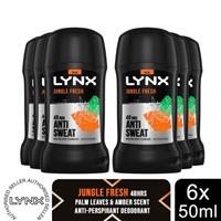 Lynx Anti-Perspirant Deodorant Stick 48H Odour Protection Jungle Fresh, 50ml