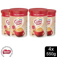 Nestle The Original Coffee Mate Coffee Whitener, 4x 550g Can