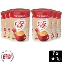 Nestle The Original Coffee Mate Coffee Whitener, 6x 550g Can