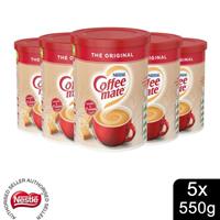 Nestle The Original Coffee Mate Coffee Whitener, 5x 550g Can