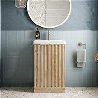 Bathroom Vanity Unit Basin Sink Free Standing 500mm Door Cabinet Storage Wood