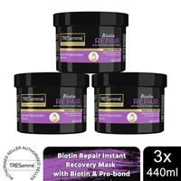 TRESemme Biotin Repair Instant Recovery Mask with Biotin & Pro-bond, 3x of 440ml