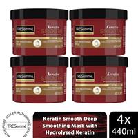 TRESemme Keratin Smooth Deep Smoothing Mask with Hydrolysed Keratin, 4x of 440ml