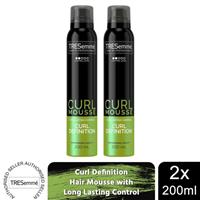 TRESemme Curl Definition Hair Mousse with Long Lasting Control, 2x of 200ml