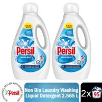 Persil XXXL Washing Liquid Detergent Non Bio Stain Removal 2.565L, 190 Washes