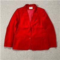 VINTAGE Pendleton Wool Blazer Womens 10 Small Red Formal Suit Jacket 80s USA - 10 Regular