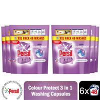 Persil XXL 3 in 1 Washing Capsules Colour Protect Keeps Colour Bright 48W, 6pk