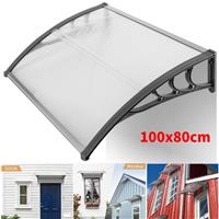 100x80cm Patio Door Window Awning Outdoor Canopy Cover UV Rain Snow Protection