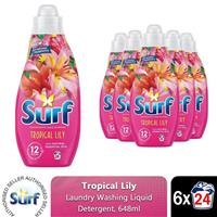 Surf Laundry Washing Liquid Detergent Tropical Lily 3.89 Litre, 144 Washes